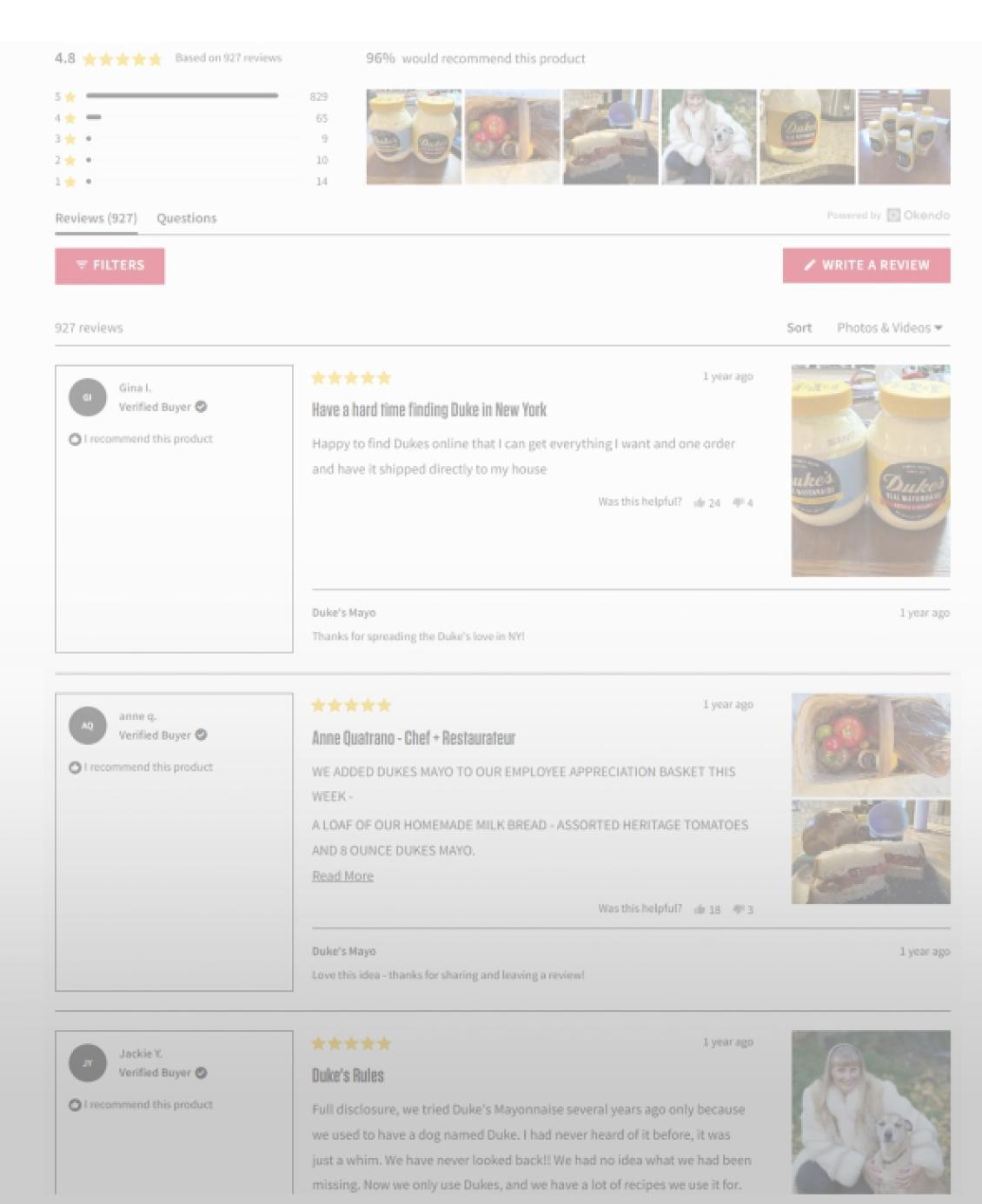 Customer reviews